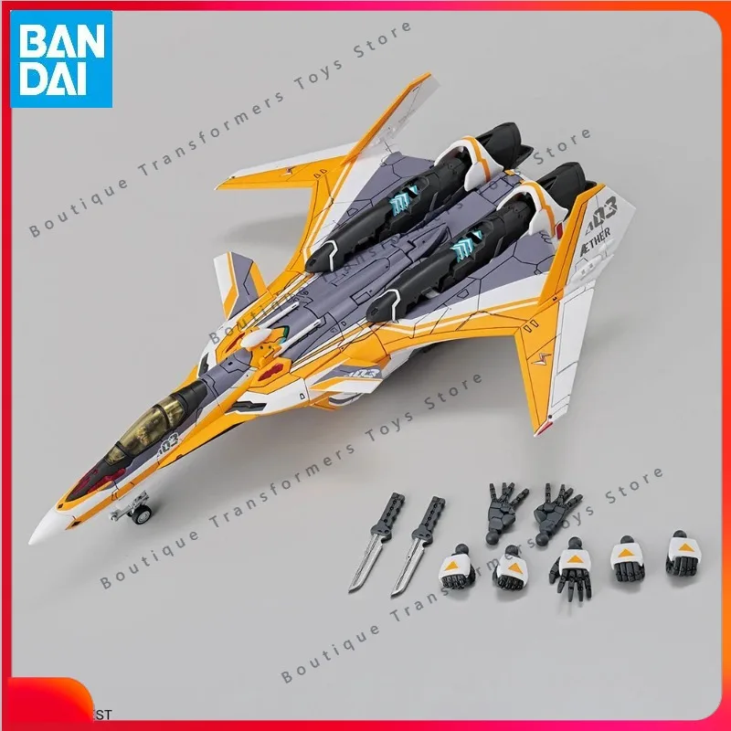 BANDAI HG 1/100 VF-31E Siegfried (Chuck Mustang Machine) Model Kit Anime Fighter Assembly Model Anime Action Figure Toy