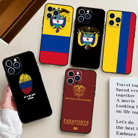 Colombia Flag Phone Case For Samsung Galaxy S25 S24 S23 S22 S21 S20 Ultra S9 S10 Plus S25 FE Back Cover