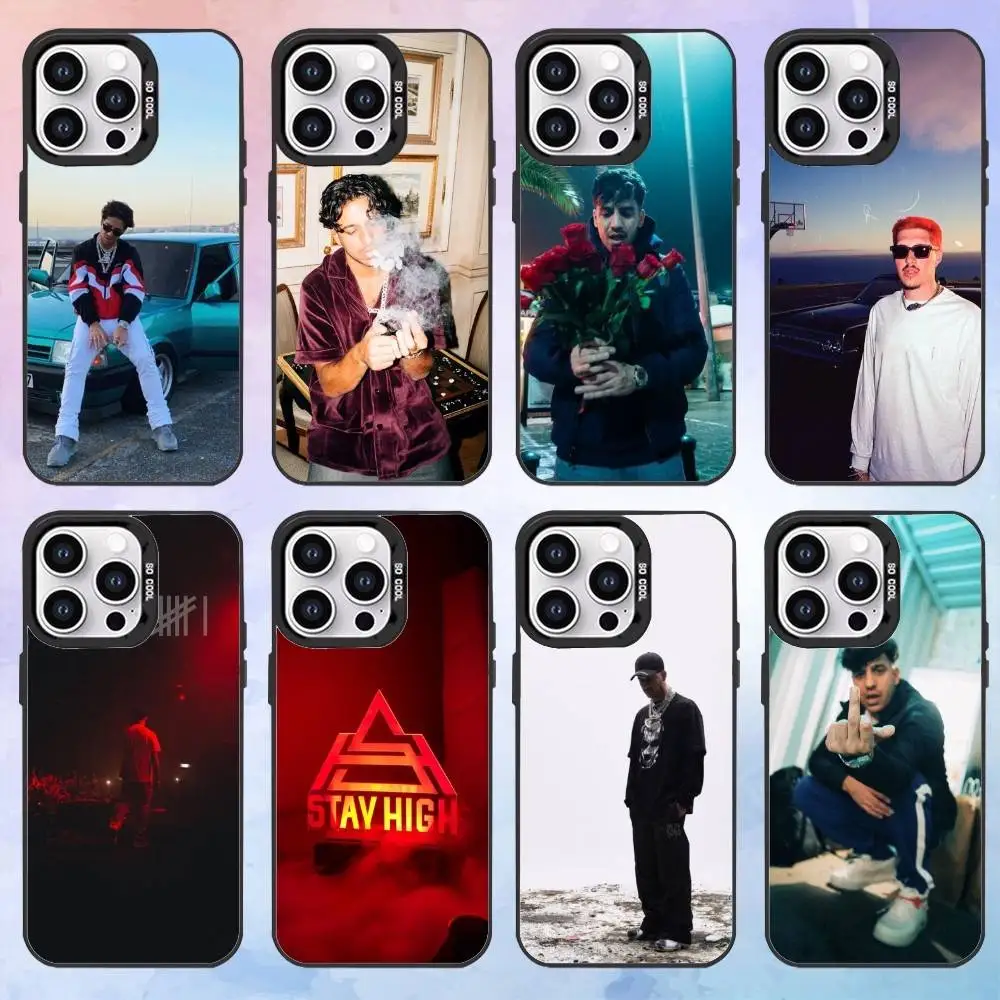 

U-Ufo361 Musi Phone Case For iPhone17,16,15,14,13,12,11 Plus,Pro Max Black Candy Matte Shockproof Cover