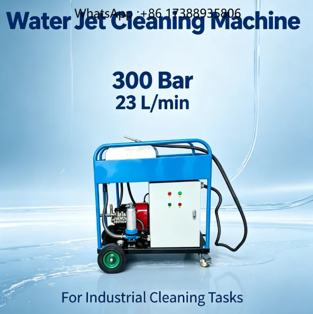 23L/min 4350PSI High Pressure Sewer Jetting Machine Enclosed Mobile Pipe Descaling Equipment