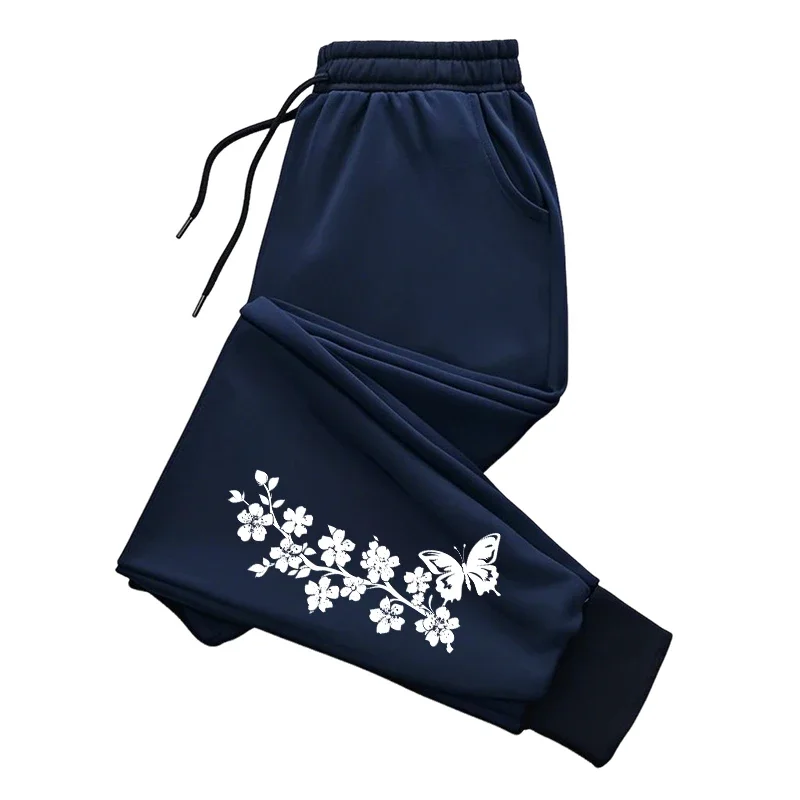 2025 Autumn-Winter New Style Men's and Women's Butterfly Print Joggers - Daily Casual Retro Cool Unisex Sport Pants