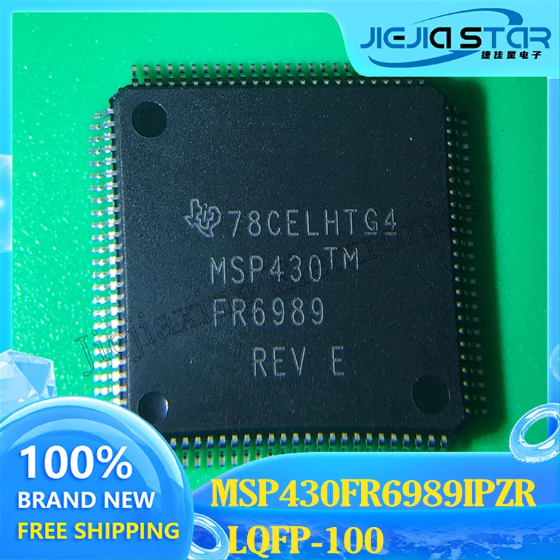 

MSP430FR6989IPZR MSP430FR6989 LQFP100 16-bit Microcontroller Chip IC, 100% Brand New and Original