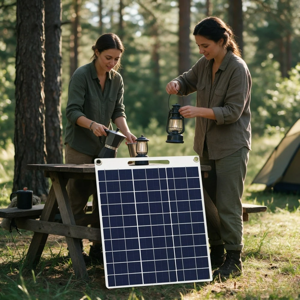 Portable Water Resistant Solar Panel 15W 20W 5V Dual USB Fast Charger Outdoor Emergency Device Charging for Camping Hiking
