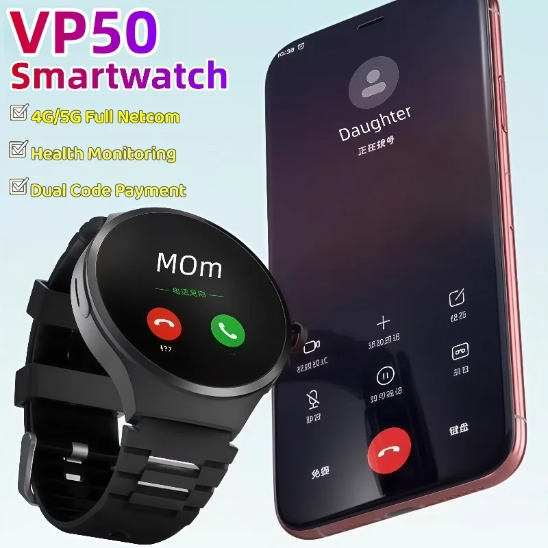 

VP50 New Voice Call Smart Watch Men 1.75 inch AMOLED Screen Bluetooth call Sports Watch GPS+NFC Health Smartwatch For Android