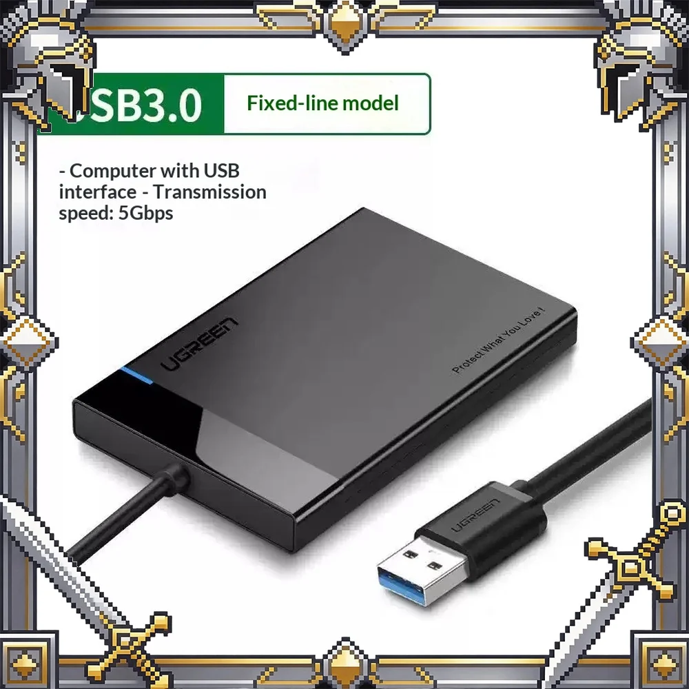 UGREEN 30847 Docking Station Adapter USB 3.0 2.5 Inch SATA External Hard Drive Enclosure US221.