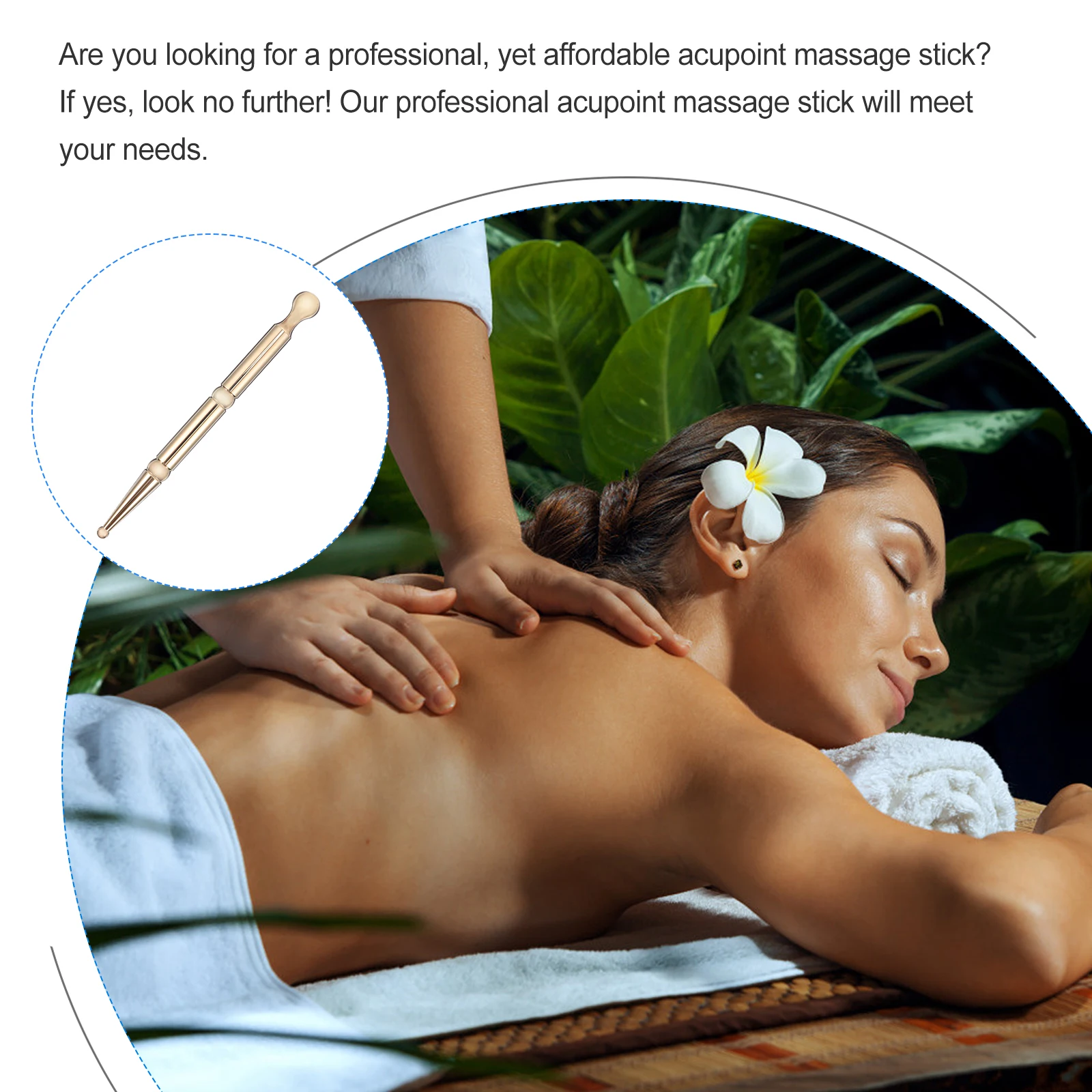 

Brass Acupoint Care Stick Manual Acupressure Pen Self Massage Trigger Point Massager Muscle Roller Barrel Reflexology Machine