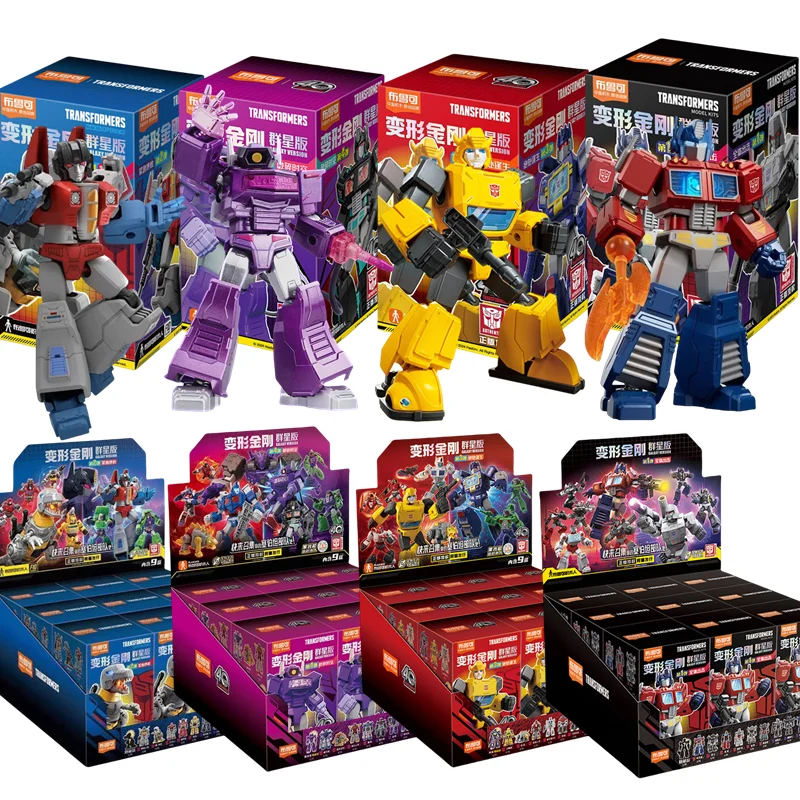 Original Blokees Transformation One Building Blocks Optimus Prime Megatron Bumblebee Shockwave Blind box Figure Collection Toys