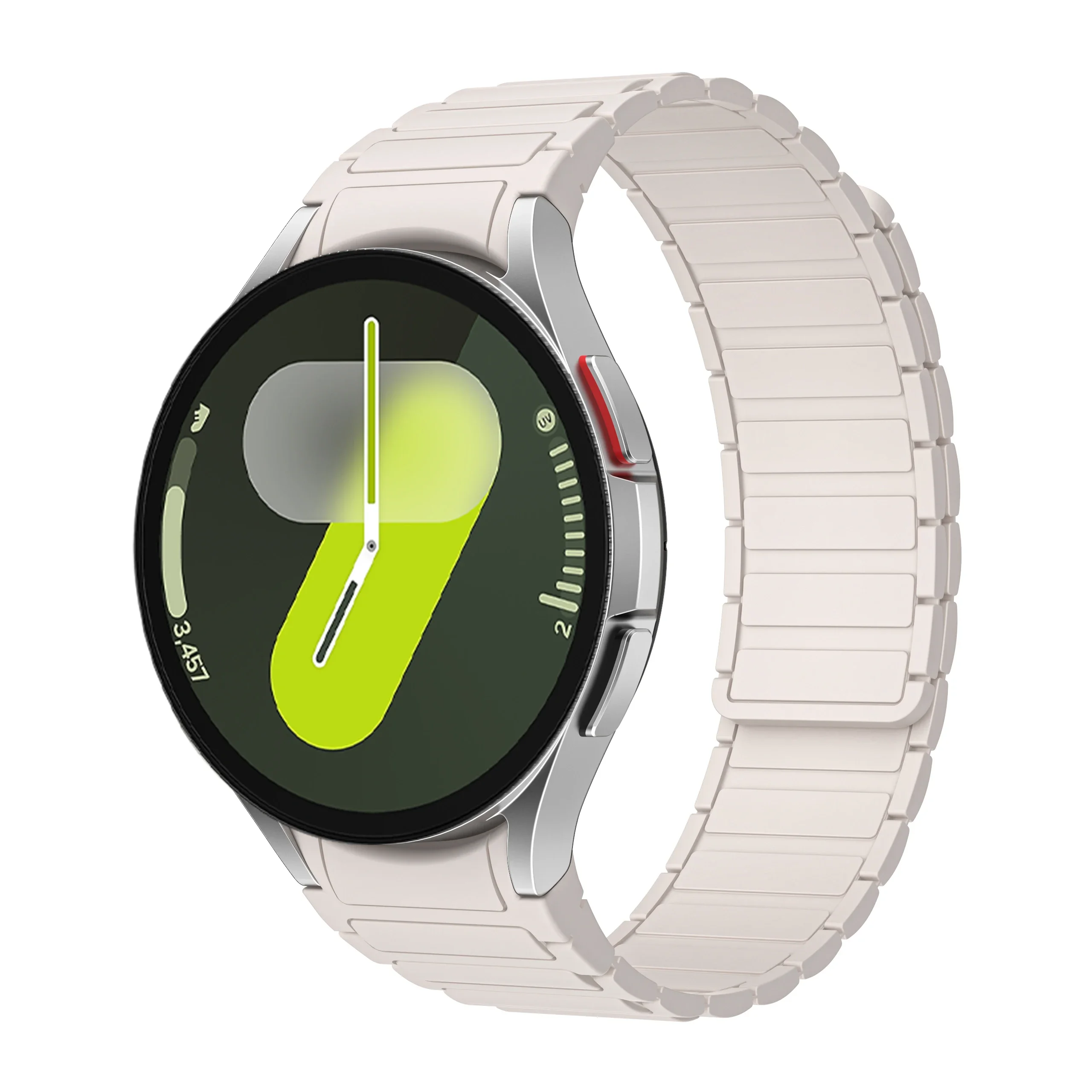 Geen gaten 20 mm siliconen magnetische band voor Samsung horloge Galaxy 7 6 5 4 44/40 mm 6Classic 43 mm 47 mm 42/46 mm band 5Pro 45 mm armband