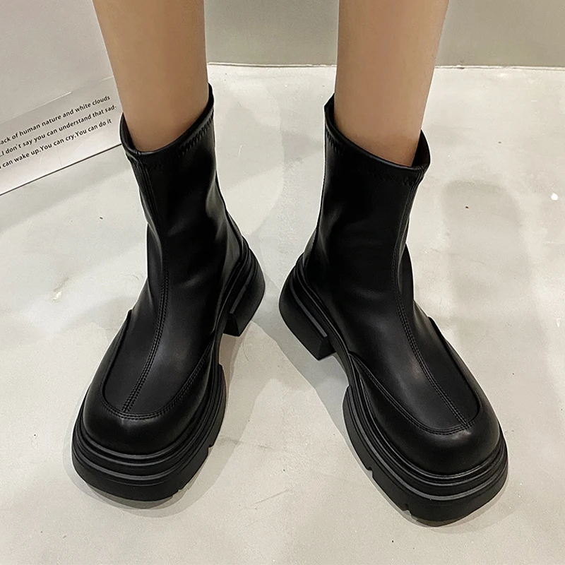 

Ankle Boots for Women Flats Fashion Dress Shoes Designer New Sport Woman Winter Boots 2025 Cozy Casual Mujer Motorcycle Botas