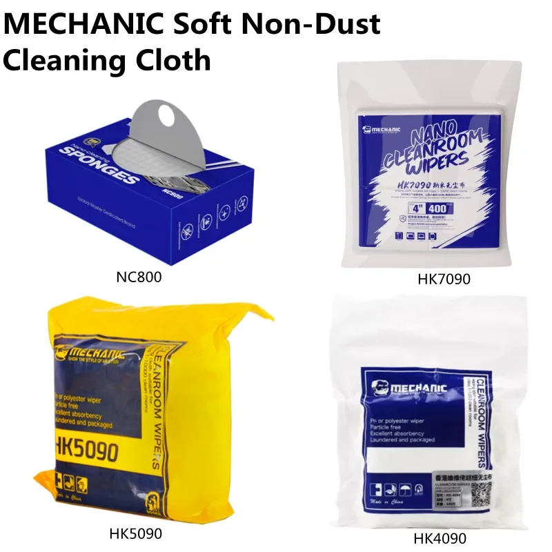 MECHANIC Anti-staic Cleaning Cloth for Phone Laptop LCD Screen Len Camera HK7090/5090/4090 NC800 Dust Removal Cleanroom Wiper