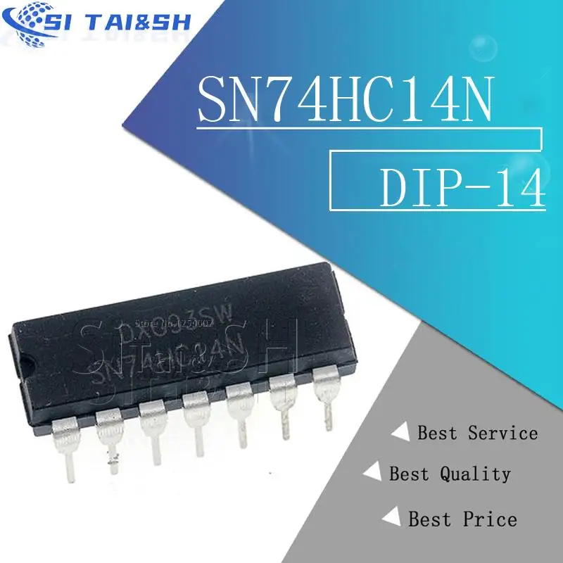 10PCS SN74HC14N DIP-14 SN74HC14 DIP 74HC14N DIP14 74HC14 new and original IC