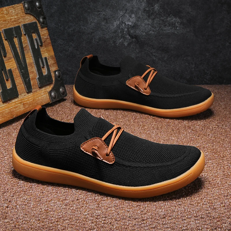 New Spring Men Casual Shoes Wide Toe Soft Loafers Comfortable Men\'s Driving Shoes Quality Mesh Flat Moccasins Men\'s Sneakers