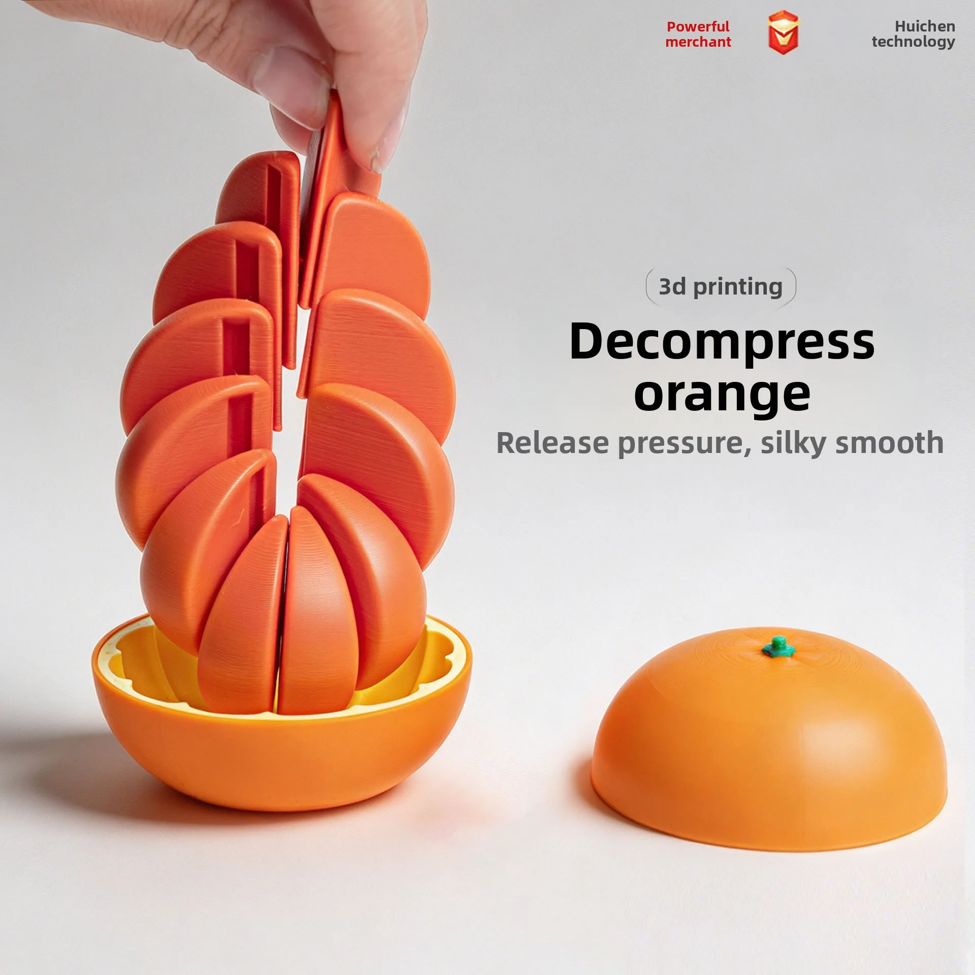 Simulated orange decompression fruit ornament deformation ball creative handicraft gift
