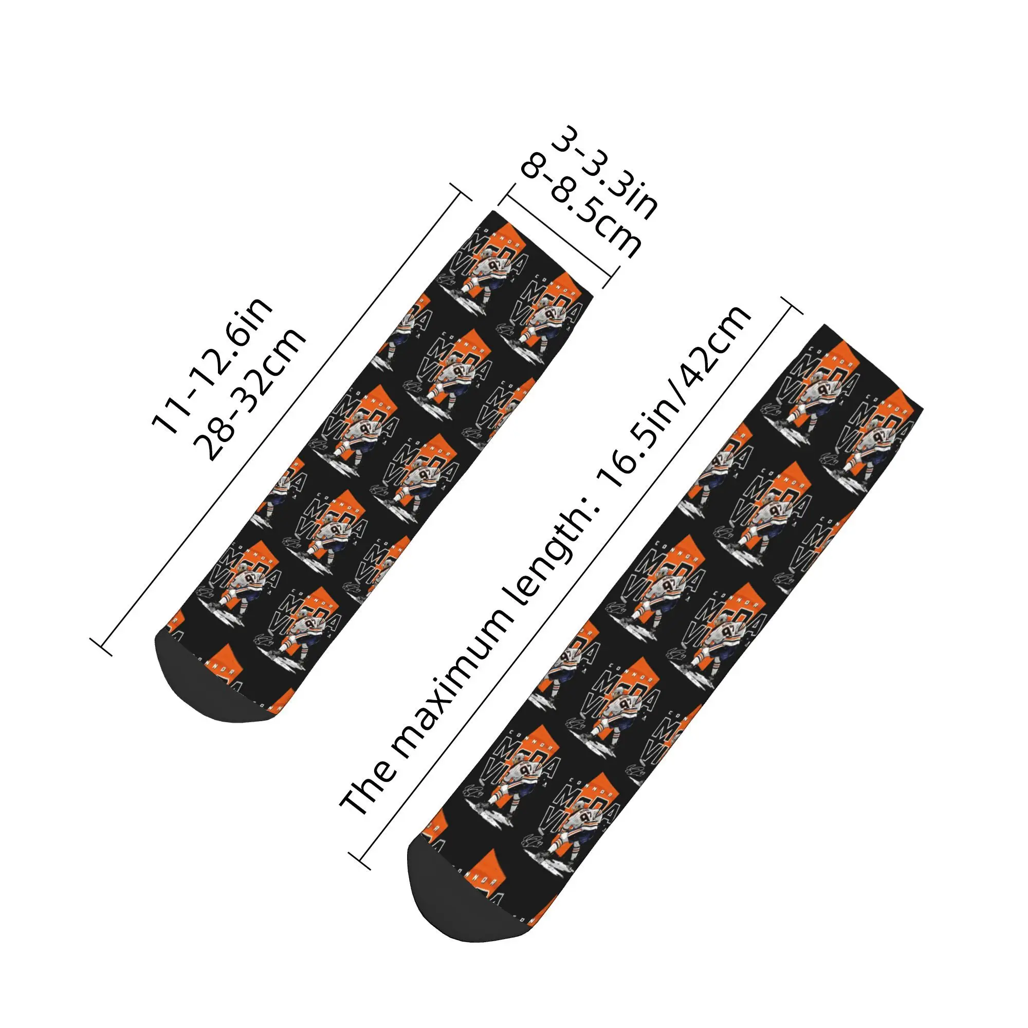 All Seasons Connor McDavid 97 for Edmonton Oilers fans Socks Harajuku Crew Socks Hip Hop Stockings for Men Women Christmas Gifts