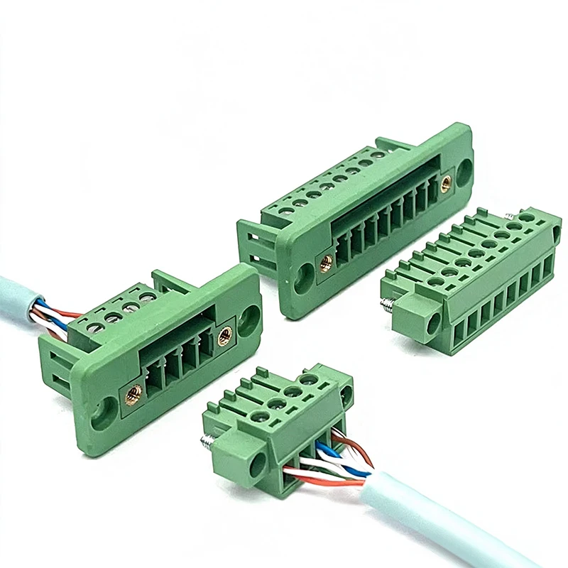 5Sets 15EDGWC Pitch 3.81mm 2P/3P/4P/5P/6P/7P/8P/9P Pluggable Terminal Block Connector JM15EDGKM 3.81mm Pitch