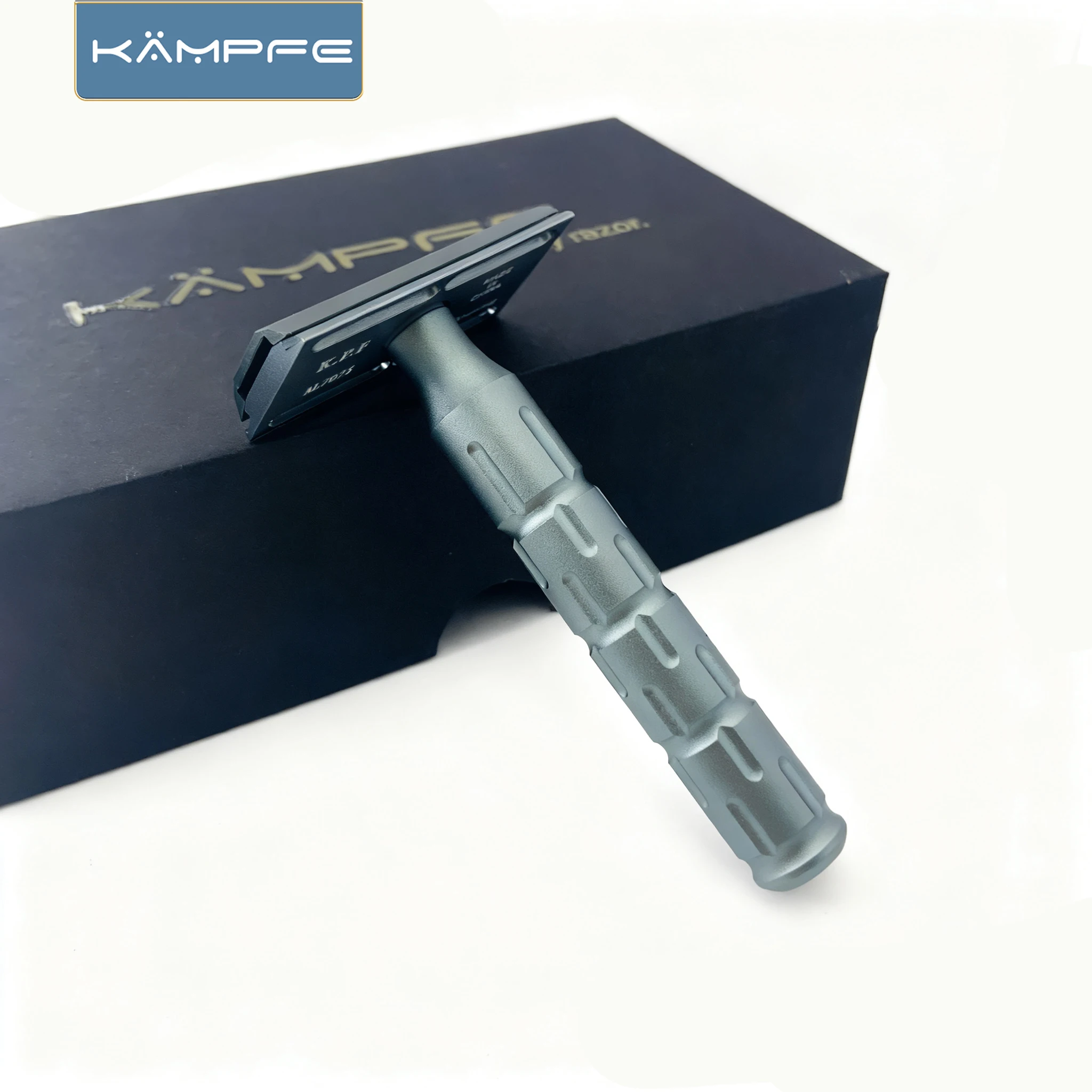 KAMPFE Men's Safety Razor Aluminum High-Quality AL7075 Double-Edged Traditional Hair Removal Shaver Exquisite Gift for Grooming