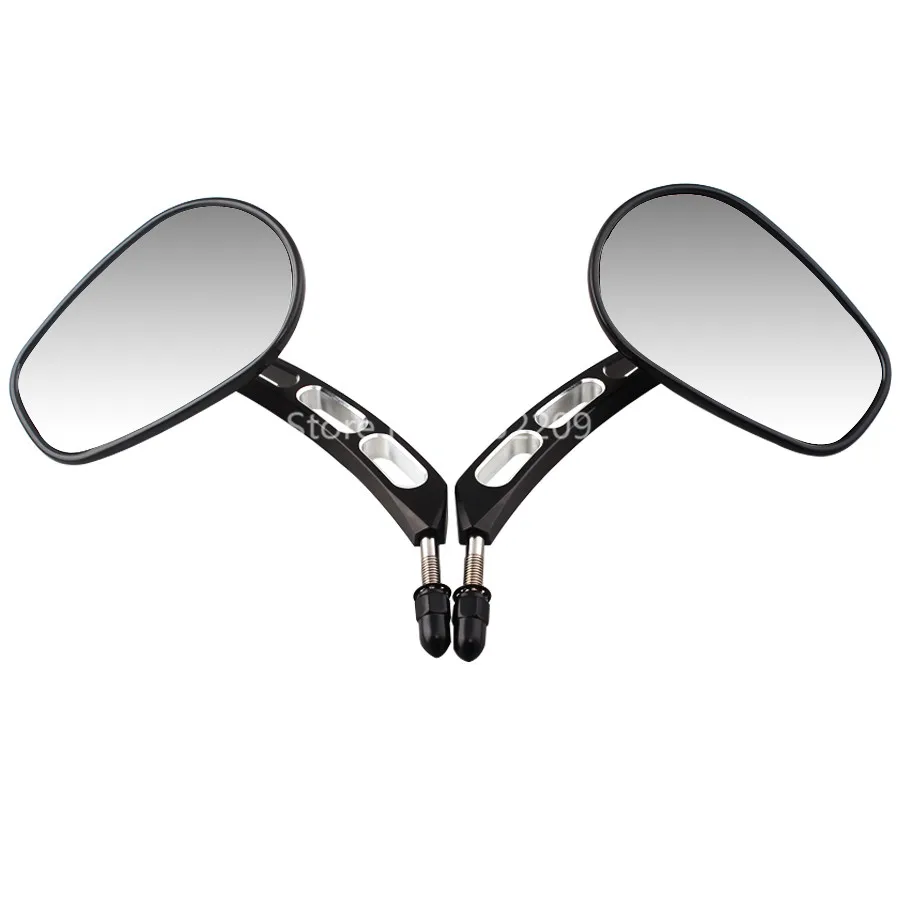 For Harley Road King Sportster XL 883 Dyna Fatboy Softail Springer V-ROD Motorcycle Rearview Mirrors 8mm Rear View Side Mirror