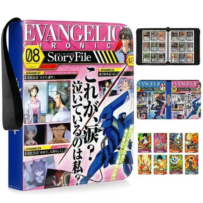 Genesi Evangelion Card Book EVA 900pcs Large Capacity zippe Card Book Storage Album Color Paper Collection cortex Card r Book