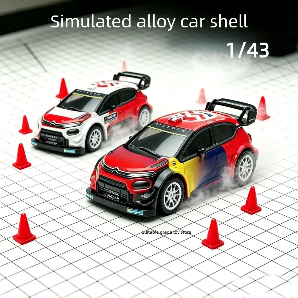 1:43 Desktop Mini Remote Control Car  Mobile Phone Remote Control Alloy Drift Rally Car  Electric Simulation Model Toy Car
