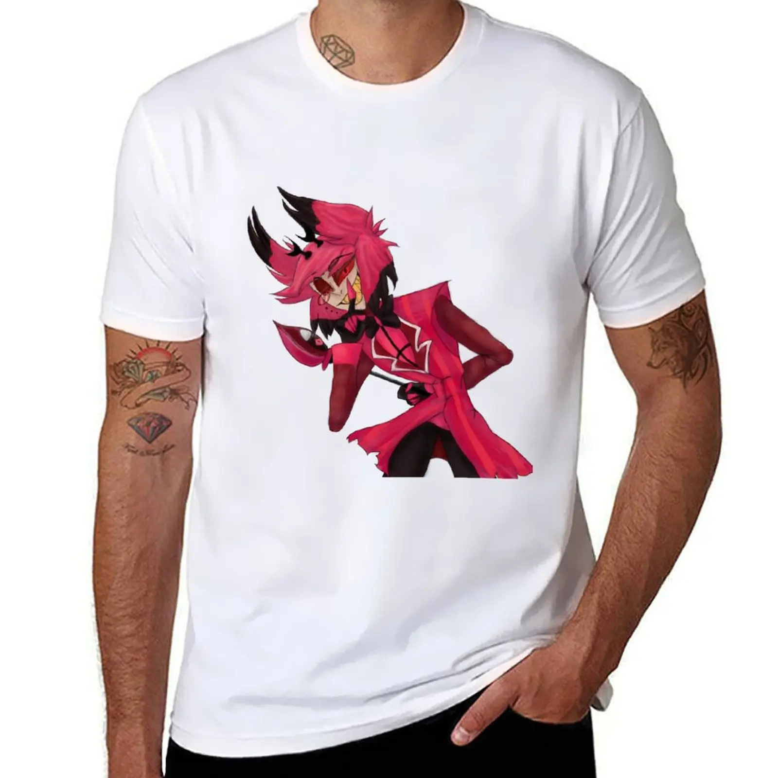 

man t shirts T-Shirt t Alastor shirts 100% men for man cotton