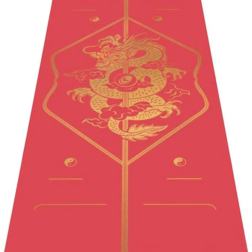 

Новогодняя коллекция - сумка для йоги без входит в комплекте - впечатанная система выравнивания, ручка в стиле воина, нескользящая, экологически чистая, устойчивая к поту