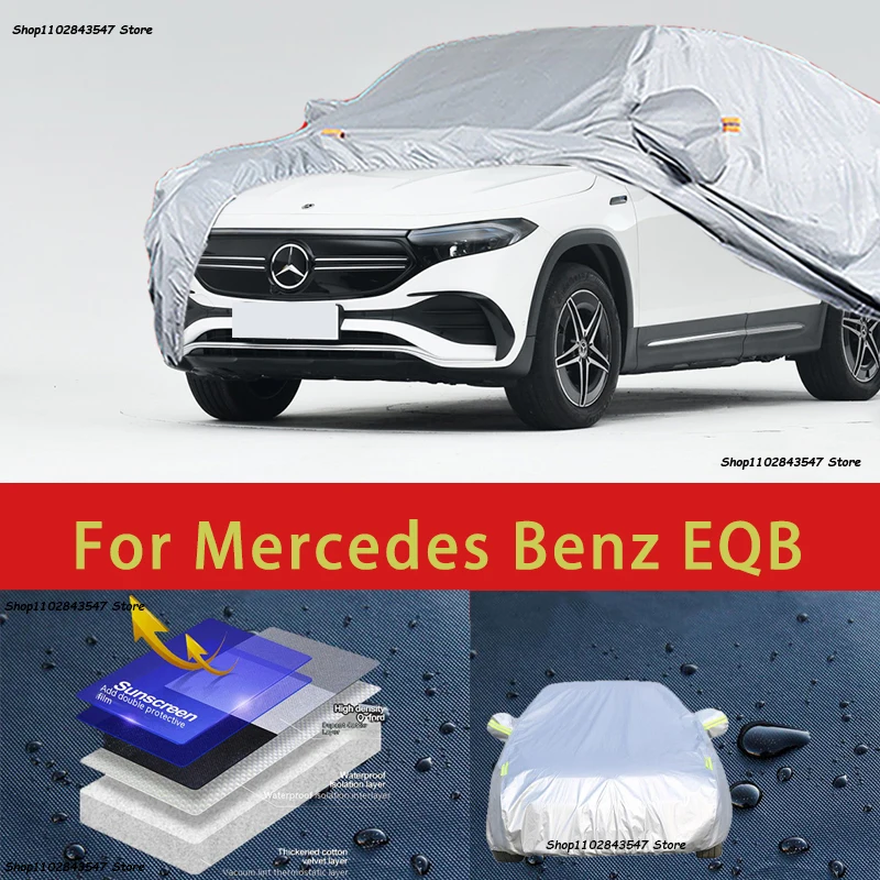 

For Mercedes Benz EQB Outdoor Protection Full Car Covers Snow Cover Sunshade Waterproof Dustproof Exterior Car accessories