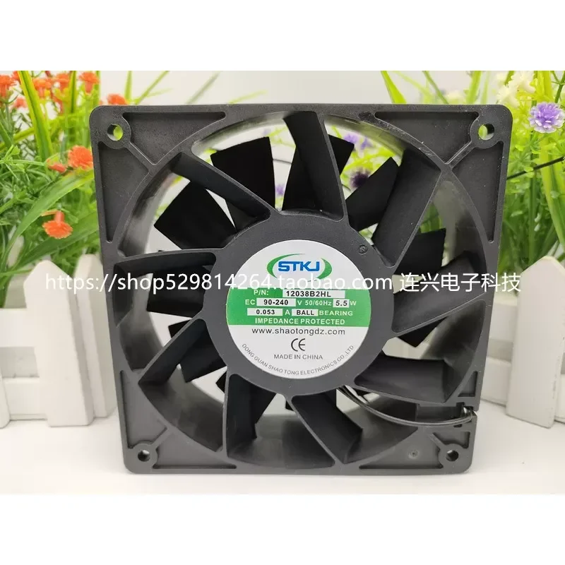 for New Shaotong Technology 12038B2HL AC90-240V 5.5W Dual Voltage 12038 Welding Machine Booster Fan