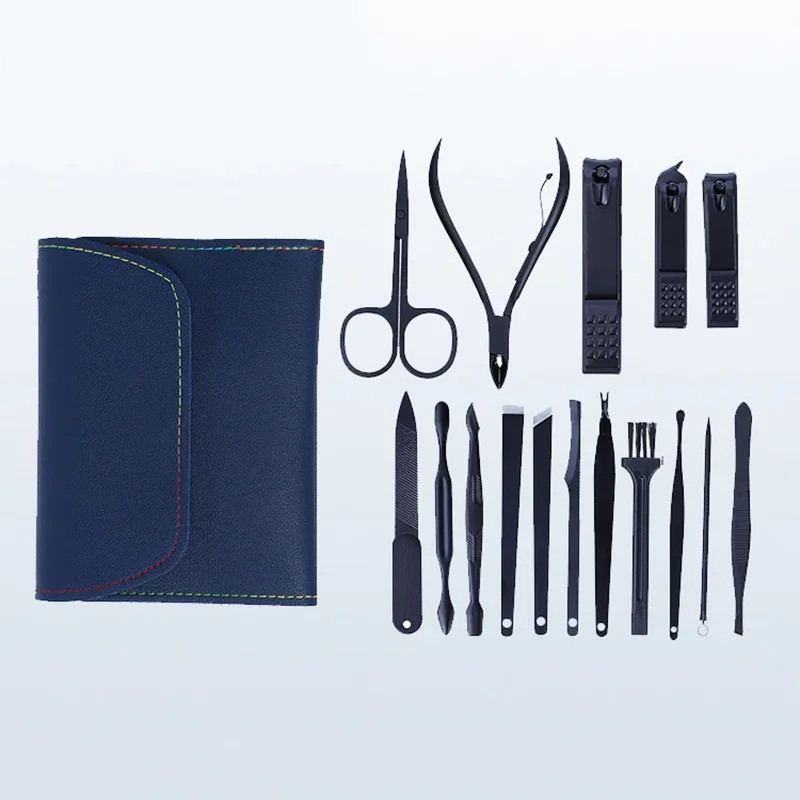 4 To 16 Pcs Professional Manicure Set Nail Art Clippers Kit  Cleaning Tools High Quality Stainless Steel Pedicure Scissor