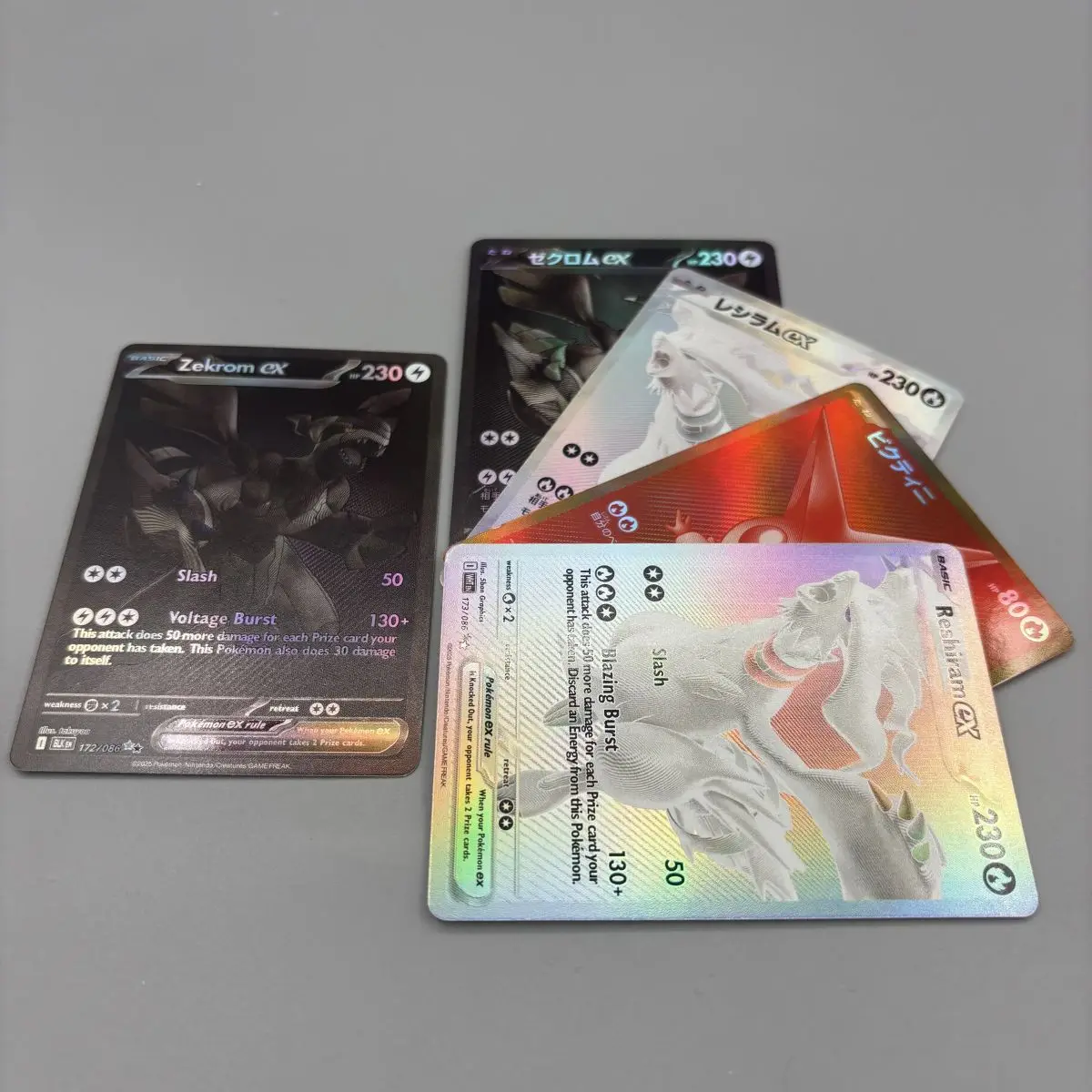Коллекционные карты PTCG 2025 SV11 Zekrom Reshiram Victini DIY, самодельная одиночная карта, классическая игра, аниме-карта, подарочная игрушка