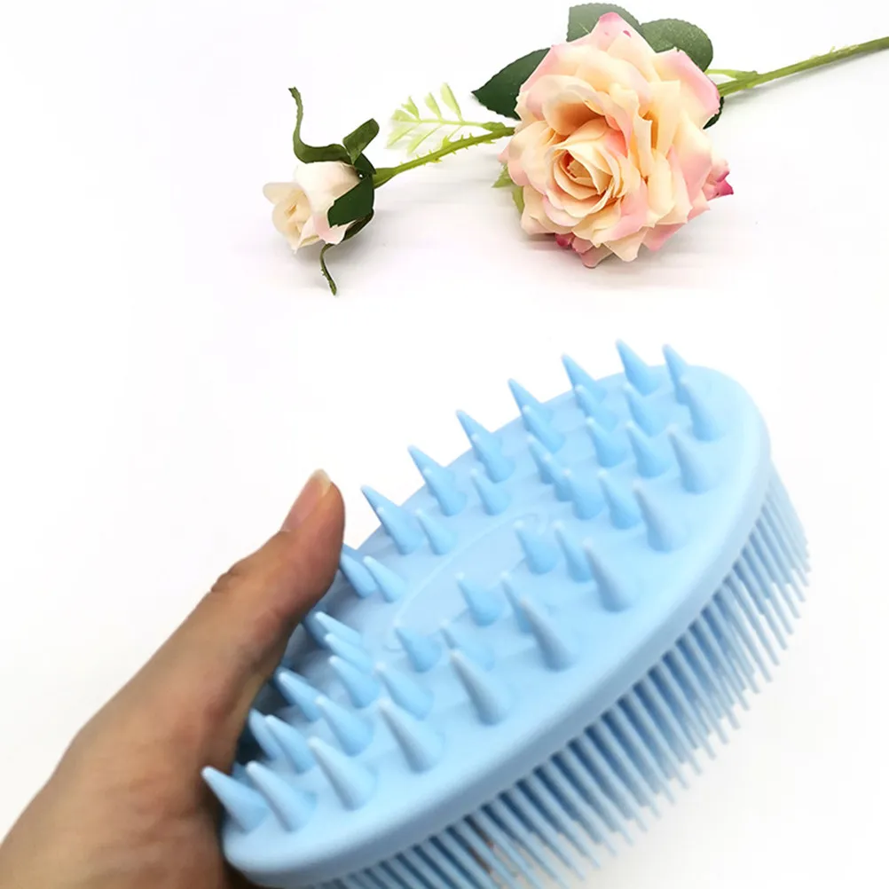 2Pcs Dual-Side Bath Body Brush Gentle Exfoliating Massage Tool for Hair Washing Body Cleaning Back Arms Legs Chest Bath Scrubber