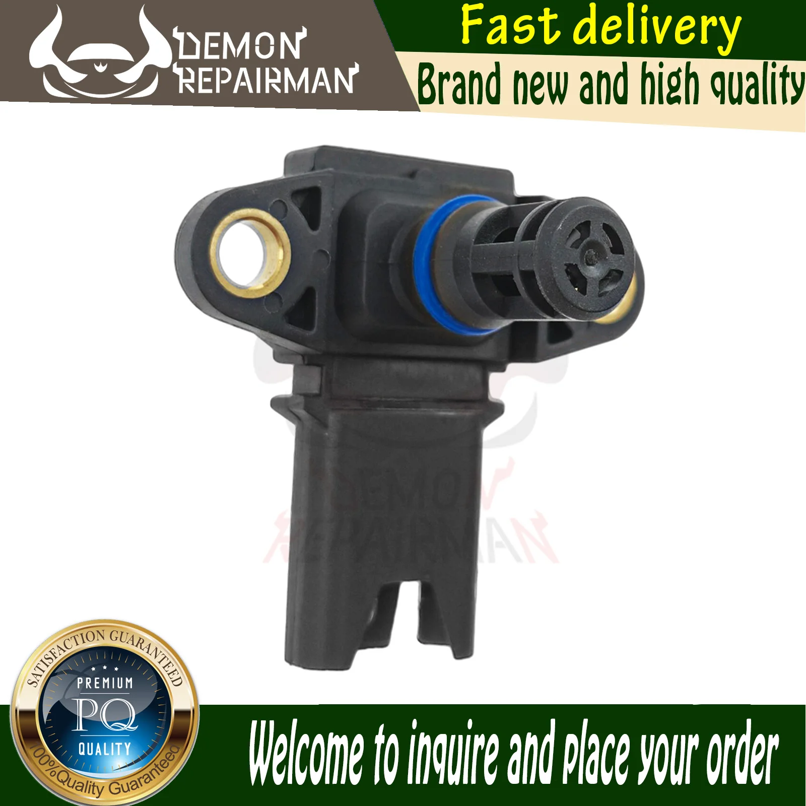 13627560063 Intake Manifold Pressure Sensor Compatible with 550i 650i 750Li X5 X6 Z4 Z4 B7 4.4L 760Li 6.0L 740i 3.0L 13627585492