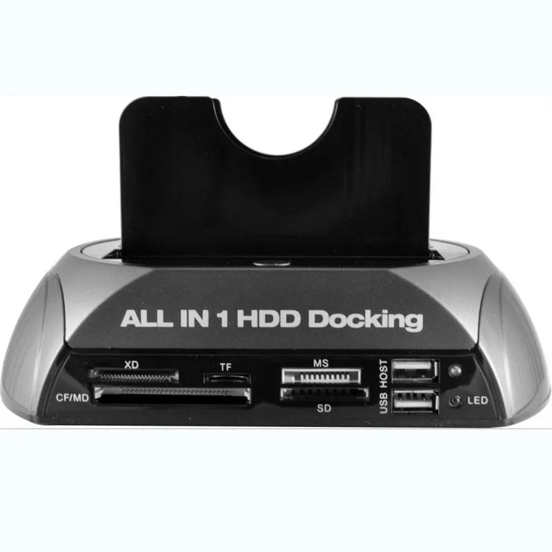 All In 1 SATA IDE Ke USB Hdd Docking Station ESATA Ke USB 2.0 Adapter untuk 2.5/3.5 Hard Disk Drive Docking Station Hard Enclosure