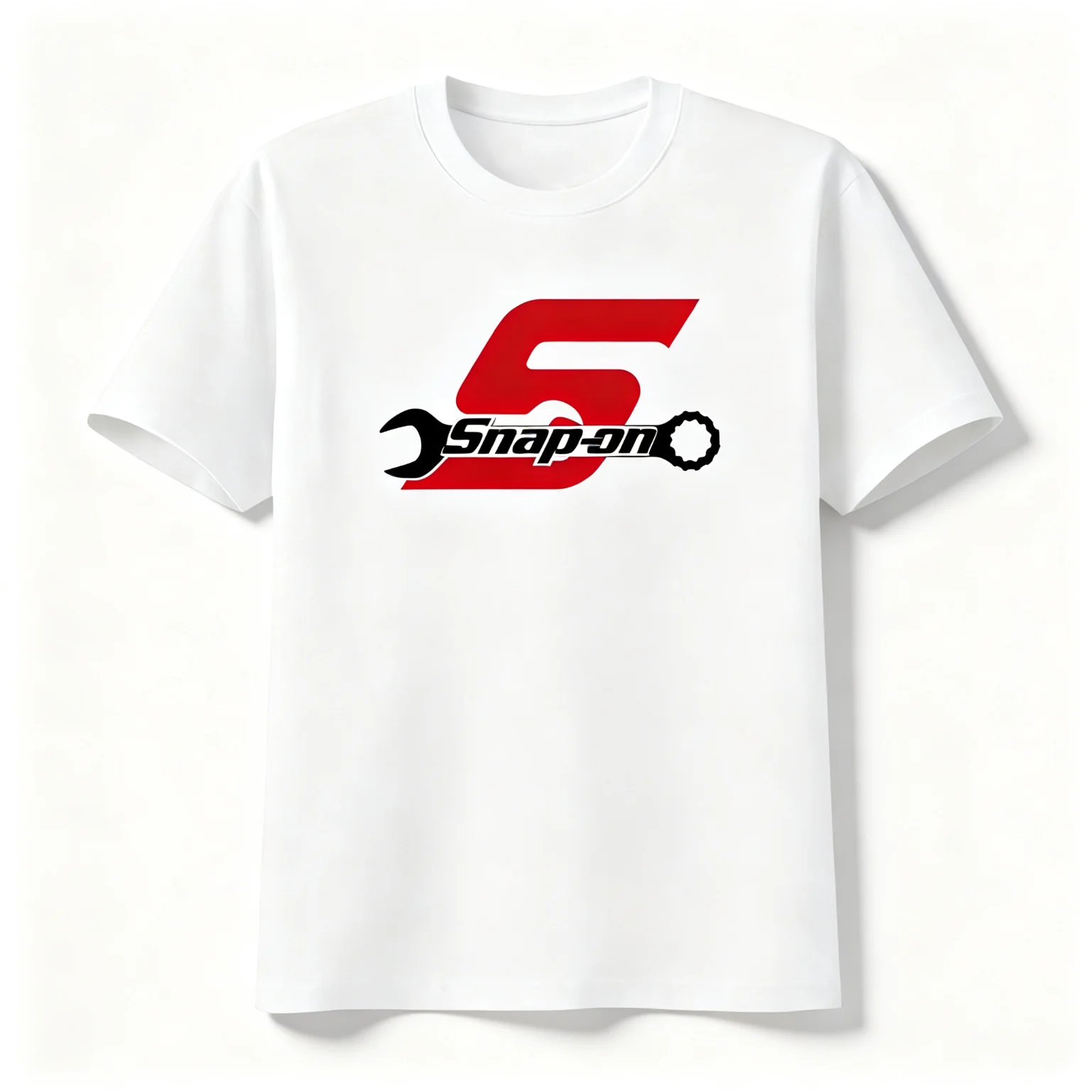 2026 New Snap‑on Family Matching Oversized Unisex T Shirt Wrench Letter S Chest Graphic Tee Casual Streetwear Cotton Top
