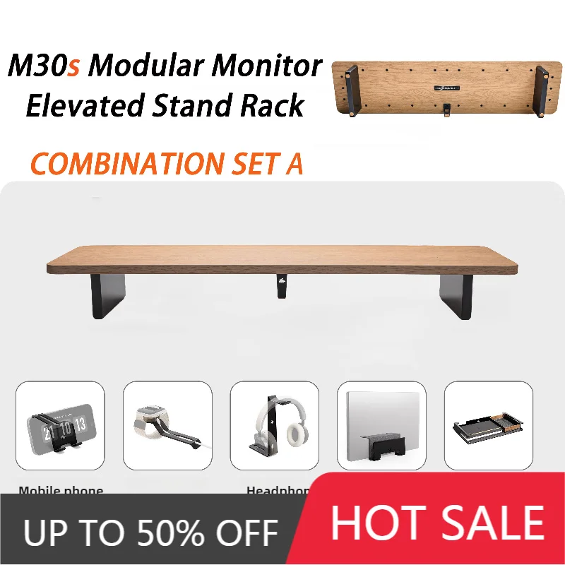 M30s Modular Monitor Height Increase Stand Elevated Rack Set Storage Organiza Space Saving Screen Elevated Stand Bracket Kit