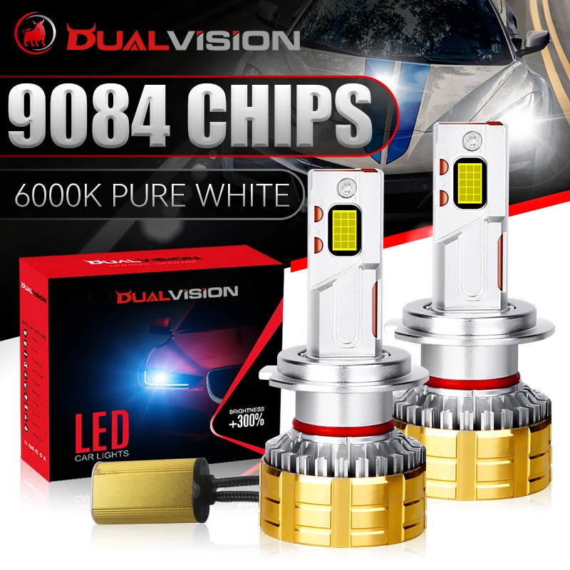 

K5C H7 Светодиодные фары Canbus No Error H1 H4 H11 9012 HIR2 H8 H9 9005 9006 HB3 HB4 30 шт. CSP Автомобильные светодиодные фары Противотуманные фары Медная трубка