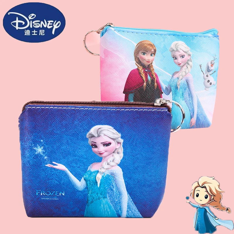 Disney Anime Frozen Coin Purse Kawaii Elsa Mickey Wallet Cartoon Anna Princess Sofia Cartoon Fashion Purse Children Gifts