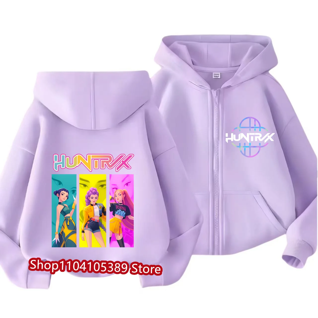 2026 Movie Zip Up Sporttshirts Kpop Demon Hunters Hoodie Children Clothes Kid Girl Boy Sweatshirt Zipper Hoody Baby Casual Top