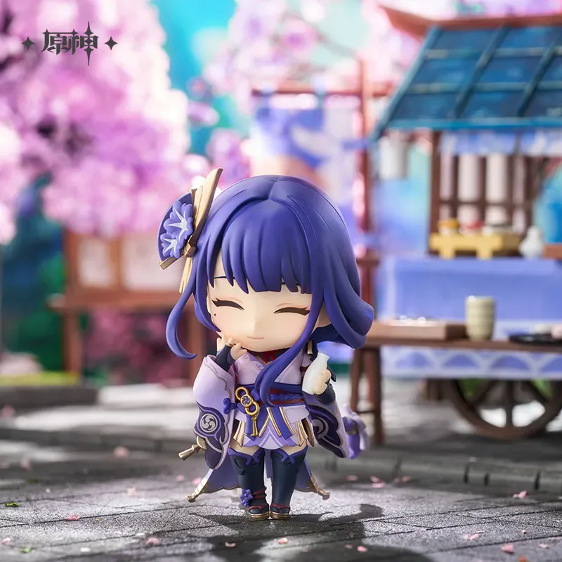 MiHoYo juego oficial Genshin Impact Inazuma City Series Raiden Shogun Clay Man Anime muñeca modelo de dibujos animados Cosplay regalos de Halloween