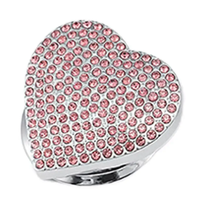 Engine Start Stop Button Cover Engine Start Stop Button Glitter Rhinestone Sticker Heart Shaped Car Decoration Vehicles Start