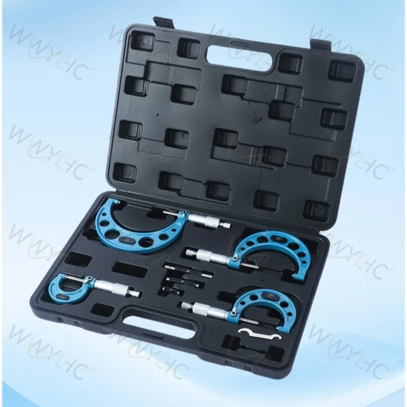 Generic External Micrometer Gauge Kit 0-100mm 0.01mm Machinist Tools
