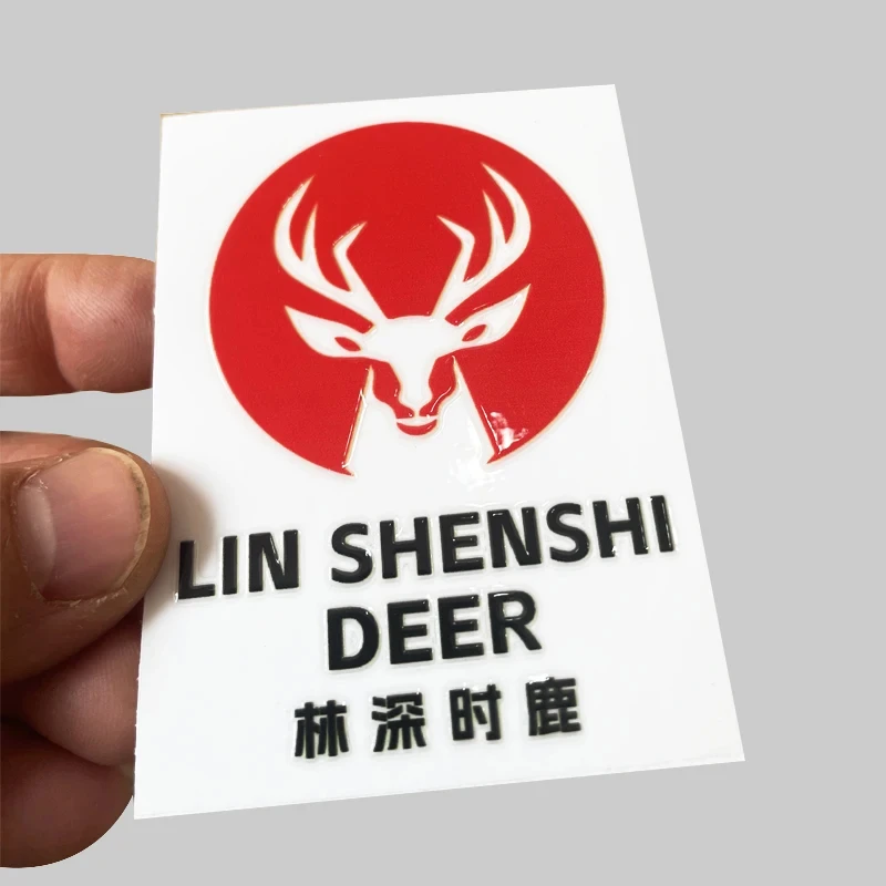 5cm 300 Pcs Waterproof Crystal Customized Sticker Suitable for High Adhesion Personalized Labels for Small Business Packaging