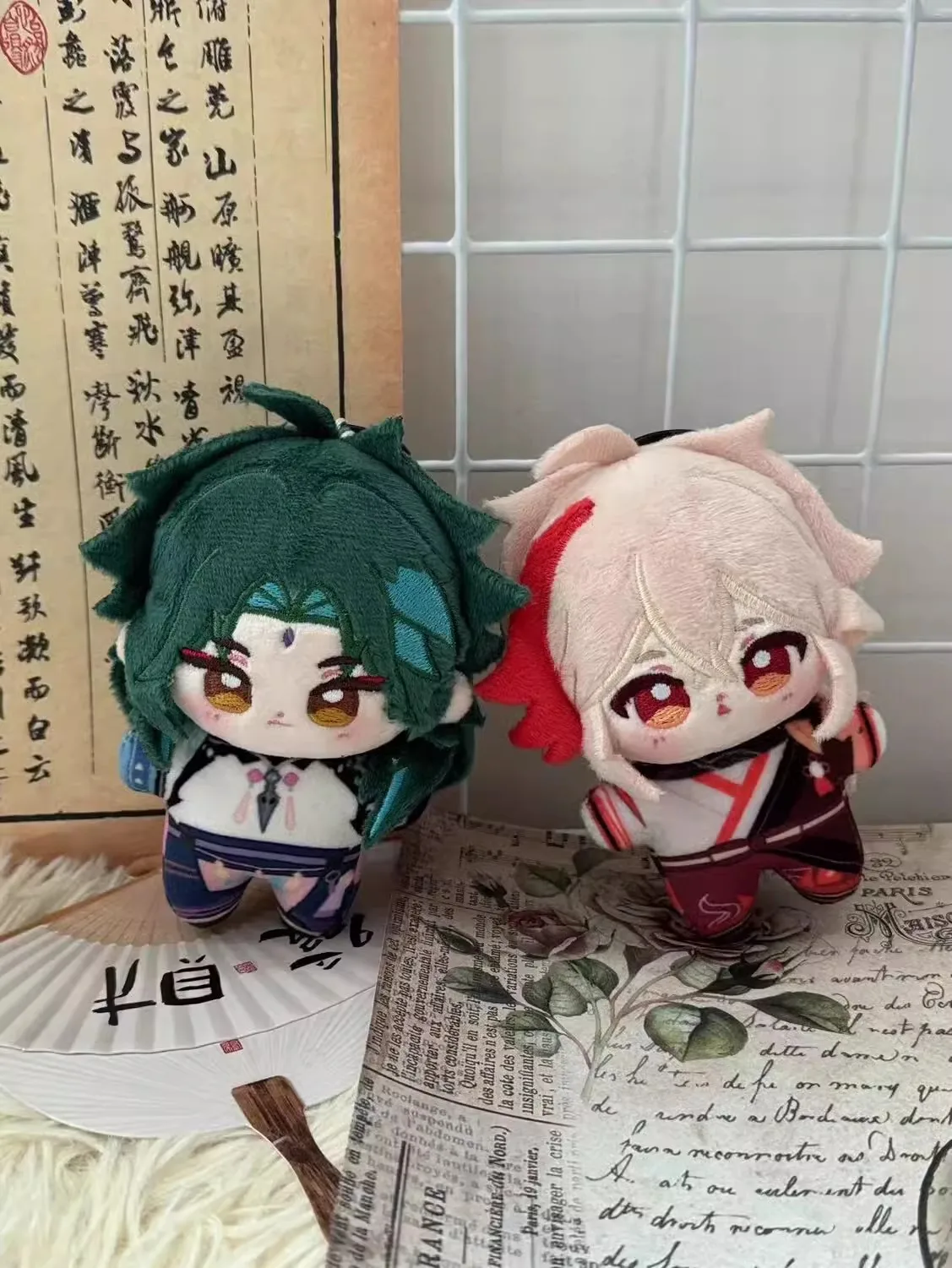 Game Genshin Impact Xiao Kunikuzushi Wanderer Venti Focalors Kaedehara Kazuha Plush Keychain Doll Toy Anime Cosplay Cute Props C