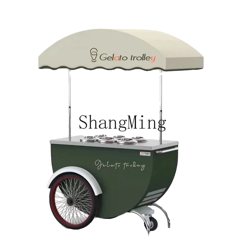 FG popular outdoor mobile ice cream dining car wrought iron food dining car shopping mall display promotional car can be moved