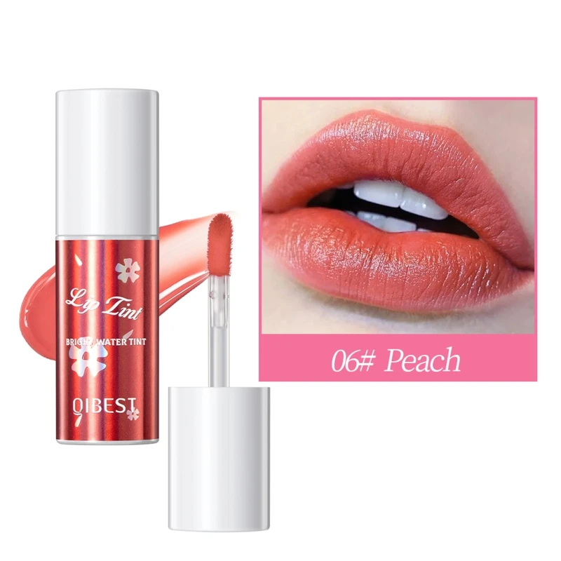 QIBEST ลิปสติก Lip GLOSS Lip Glaze Long-Lasting Non-Stick CUP ไม่จางหายกันน้ำสูงสี Lip เครื่องสำอางค์เครื่องมือ