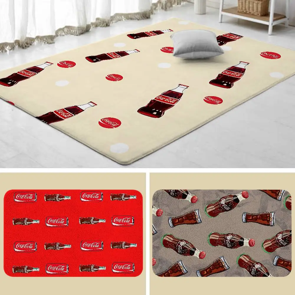 G-Coca T-Cola-alfombrilla absorbente para baño, puerta Simple, resistente a la suciedad, para el hogar, cocina, alfombrilla para pies, alfombrilla de entrada