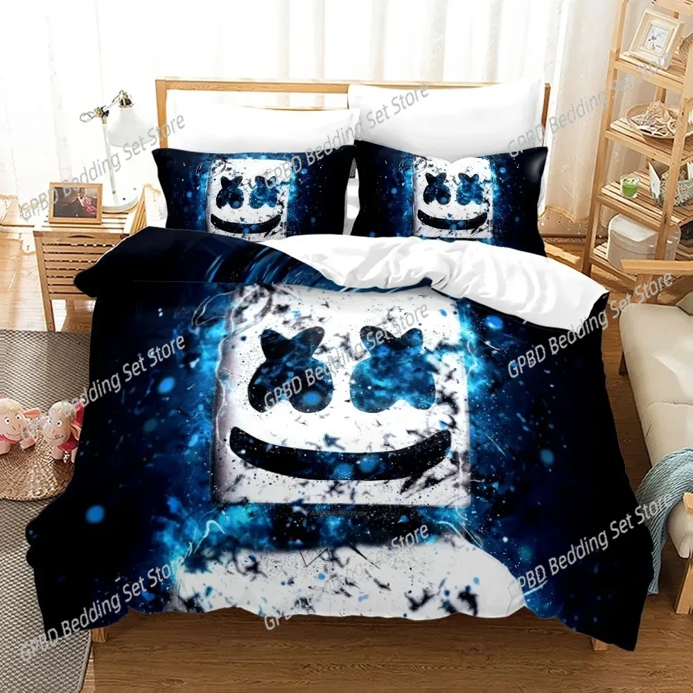 

New Single-sided Printed Series DJ Digital Printing Duvet Cover Bedding Set Comfortable Breathable Sheet Comforter Bed Set
