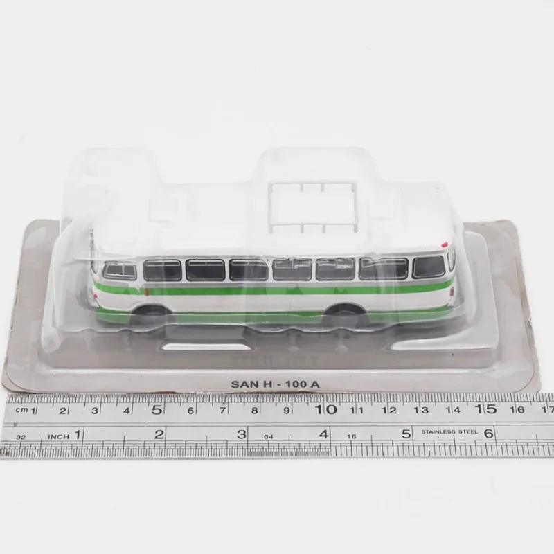 

Diecast IXO 1:72 Scale SAN H100A Bus Alloy Classic Car Model Finished Product Simulation Toy Collection Gift Static Model