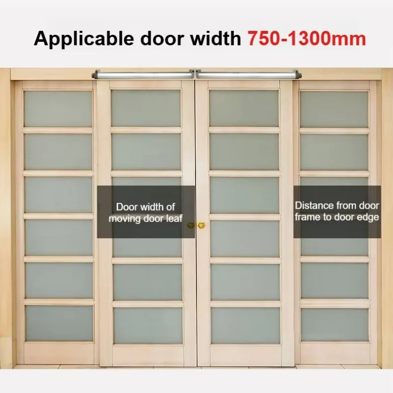 Push Pull Sliding Buffer Automatic Door Closer Aluminum Alloy/Wooden/Screen Door Normally Closed Household Door Closer