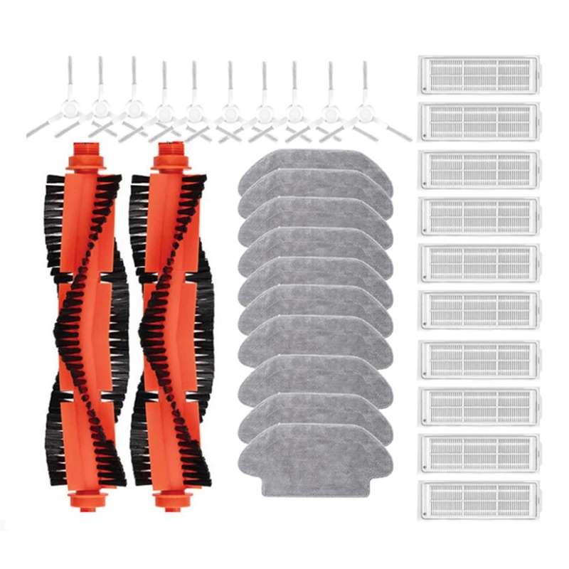 Pièces de rechange pour aspirateur robot Xiaomi ata jia, 2S, B106CN, Conga 3290, 3490/3690, rouleau, brosse latérale, filtre