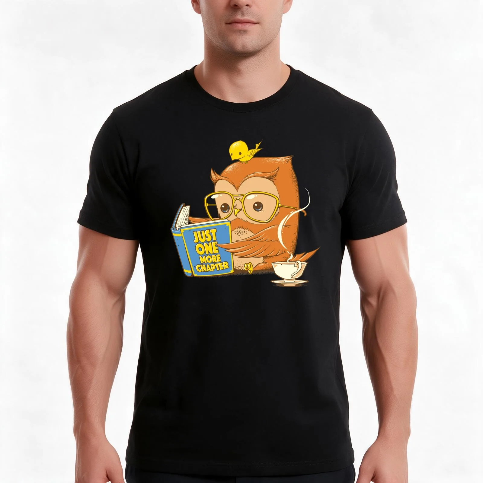 Just One More Chapter T-Shirt, Summer Casual Cotton Tee, Oversized Streetwear Tops, Vintage Graphic Print, Unisex Men Women